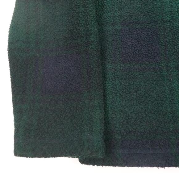 Vineyard Vines Pullover Mens Medium Blackwatch Plaid Sherpa Fleece Half Zip - Picture 9 of 16